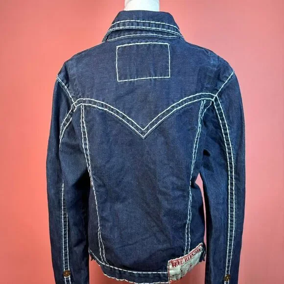TRUE RELIGION デニムジャケット JIMMY SUPER T Y2K True Religion Men Jimmy Super T jeans Jacket size XL new with tags